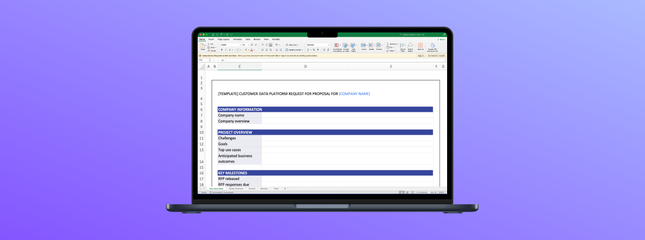 Download our CDP RFP Template