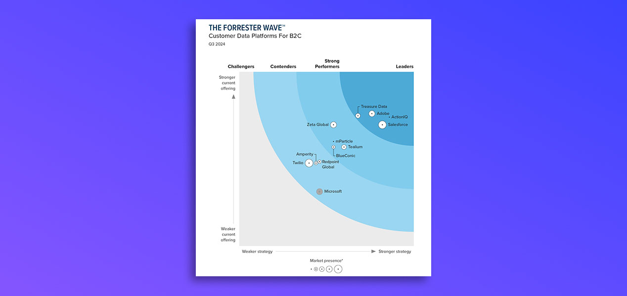 Forrester Wave™: Customer Data Platforms For B2C, Q3 2024 Report