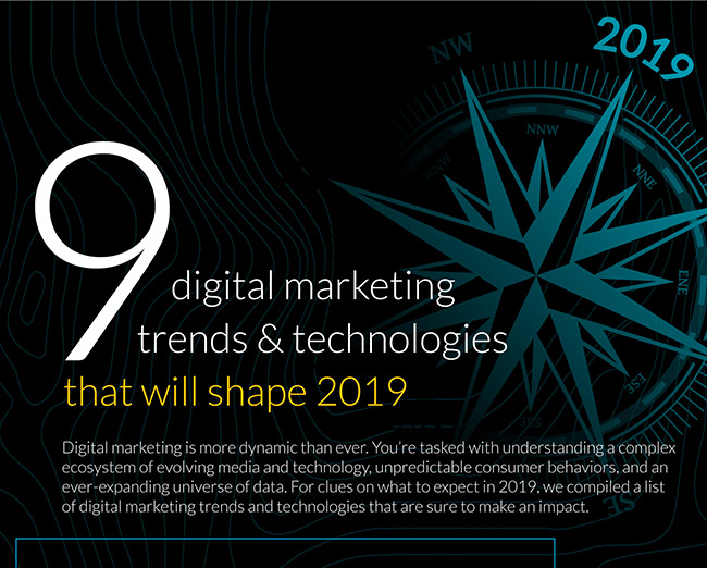 Infographic: 9 Digital Marketing Trends and Martech Shaping 2019 and Beyond