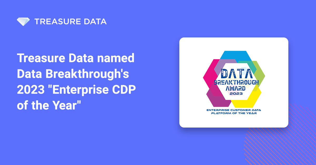 Treasure Data Enterprise CDP of the Year - Treasure Data